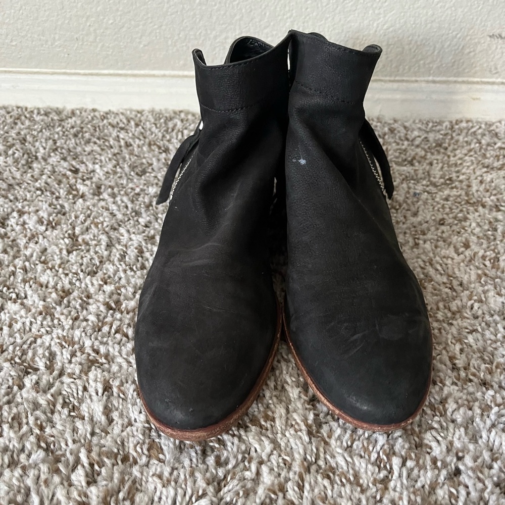 Sam Edelman Leather Packer Ankle Booties in Black Women's Size 8 - Picture 6 of 16